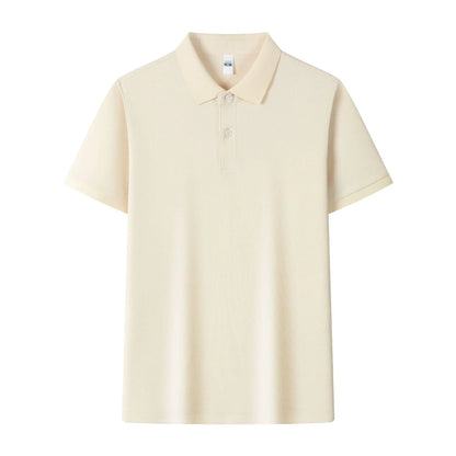 Lapel collar silk polo shirt in ice silk fabric available in multiple colours with asymmetric detail