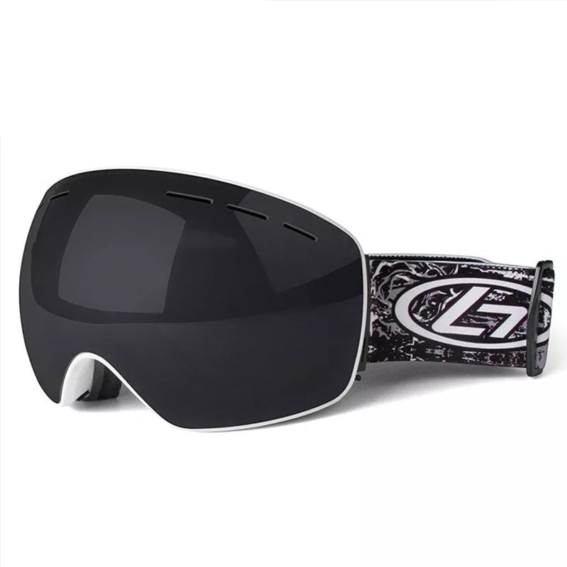Windshield ski goggles with TPU frame and PC lens for winter sports