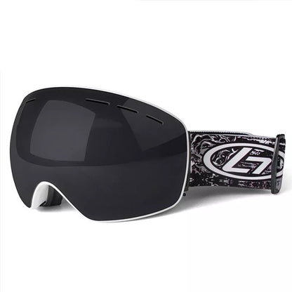 Windshield ski goggles with TPU frame and PC lens for winter sports