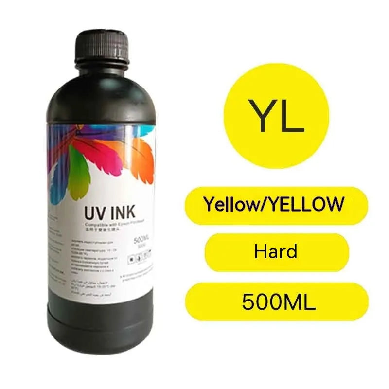500ml bottle of Epson UV ink for XP600 and TX800 printers in eight colours