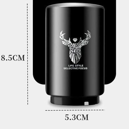 Stainless steel automatic beer bottle opener with one-hand operation