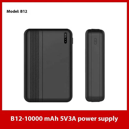 Power bank for heated clothing and mobile phones, 5000mAh to 20000mAh, 5V 7.4V 12V options, overcharge protection