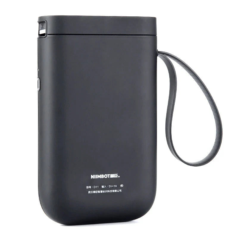 Compact, Bluetooth-enabled thermal label printer with high-resolution output and versatile label compatibility for home and office use
