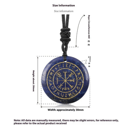 Carved compass pendant in natural amethyst crystal, geometric shape, approximately 30 x 6mm, Nordic Luen design