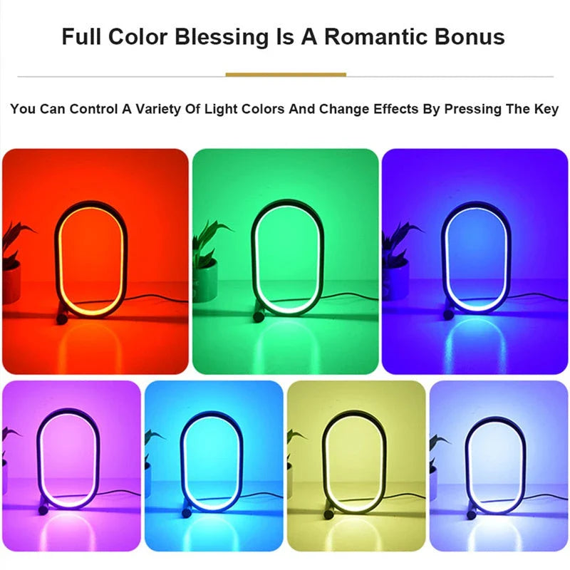 Modern USB lamp with adjustable brightness and touch control for bedside, desk, or mood lighting