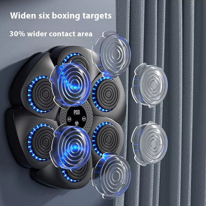 Smart Bluetooth wireless boxing equipment with half finger gloves for home workouts