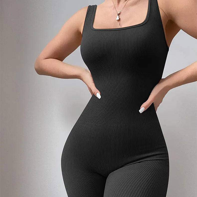 Women's suspender tank top tights in beige with adjustable buttons, 71-73cm length, and long sleeves for leisure wear