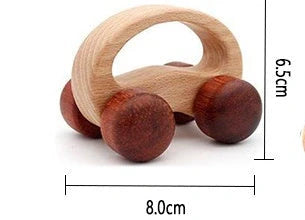 Eco-friendly wooden dog puzzle toy for infant learning and development