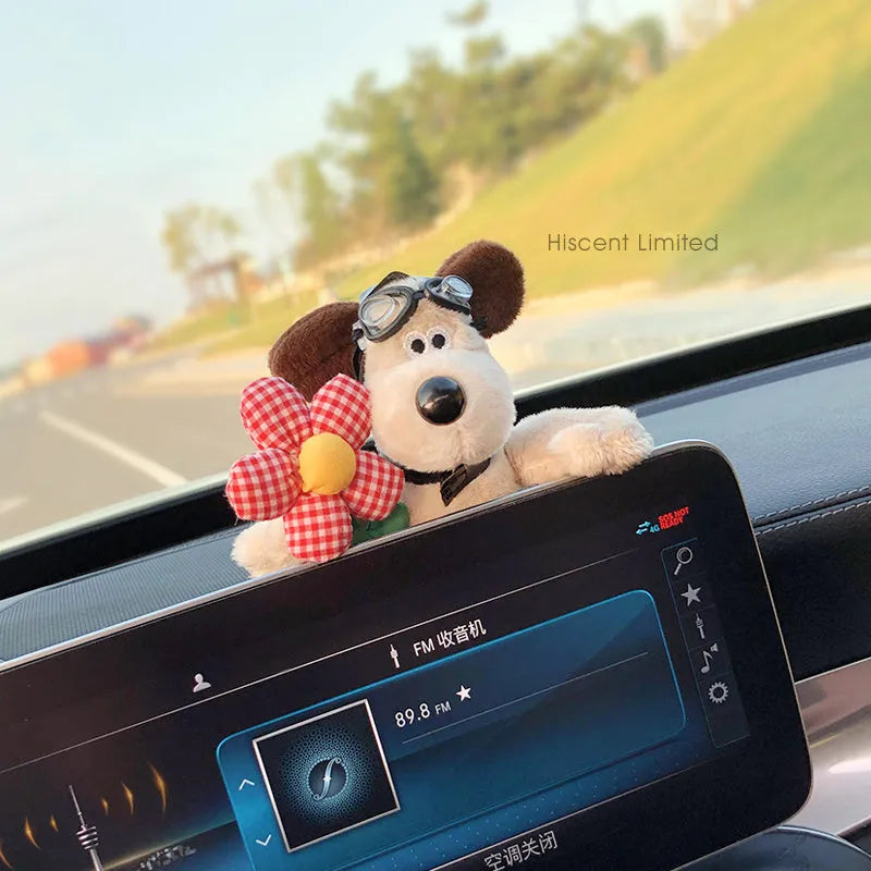 Cotton cartoon doll ornament for car pregnancy block coverage with hanging design