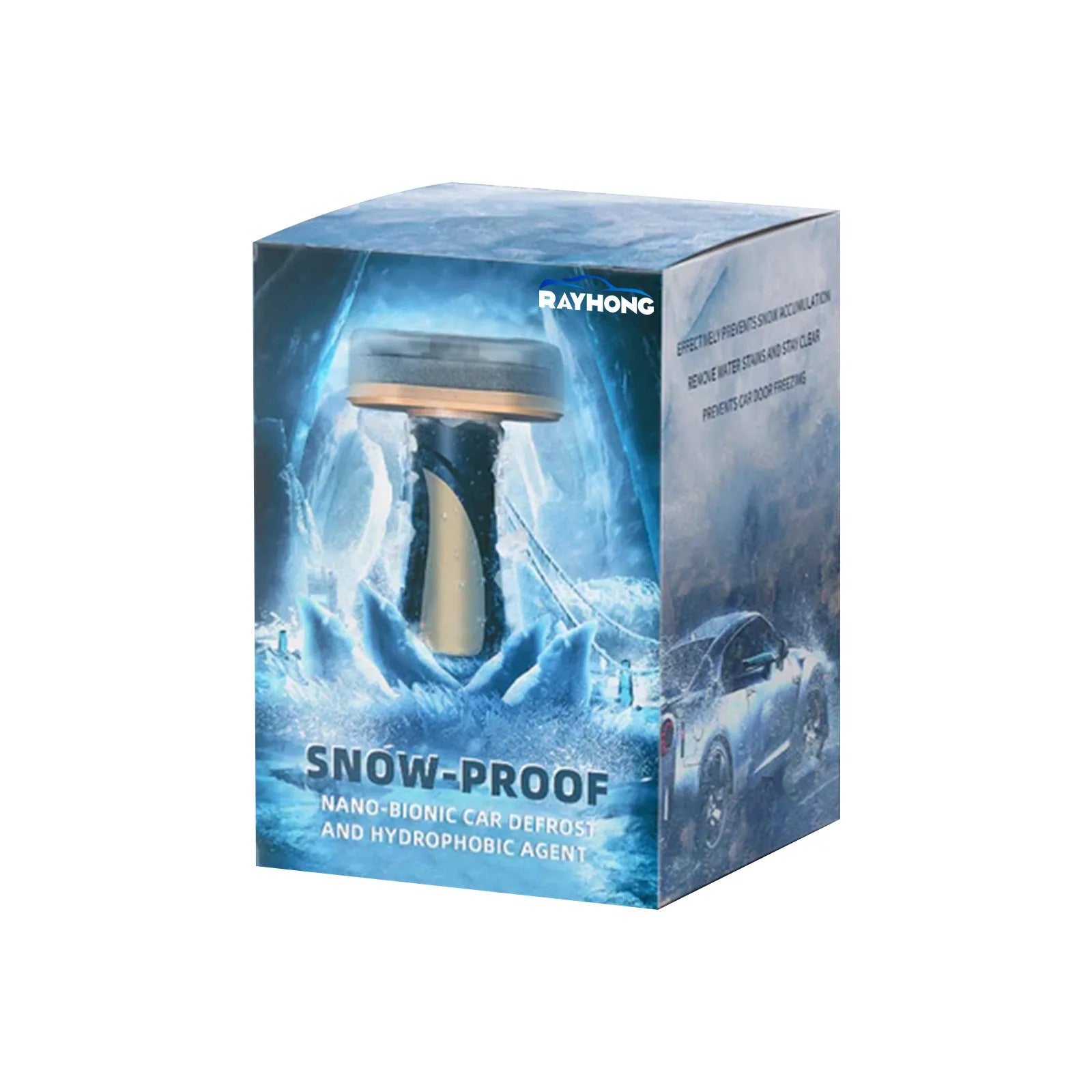 Hydrophobic nano coating car snow brush with PE construction for winter vehicle cleaning