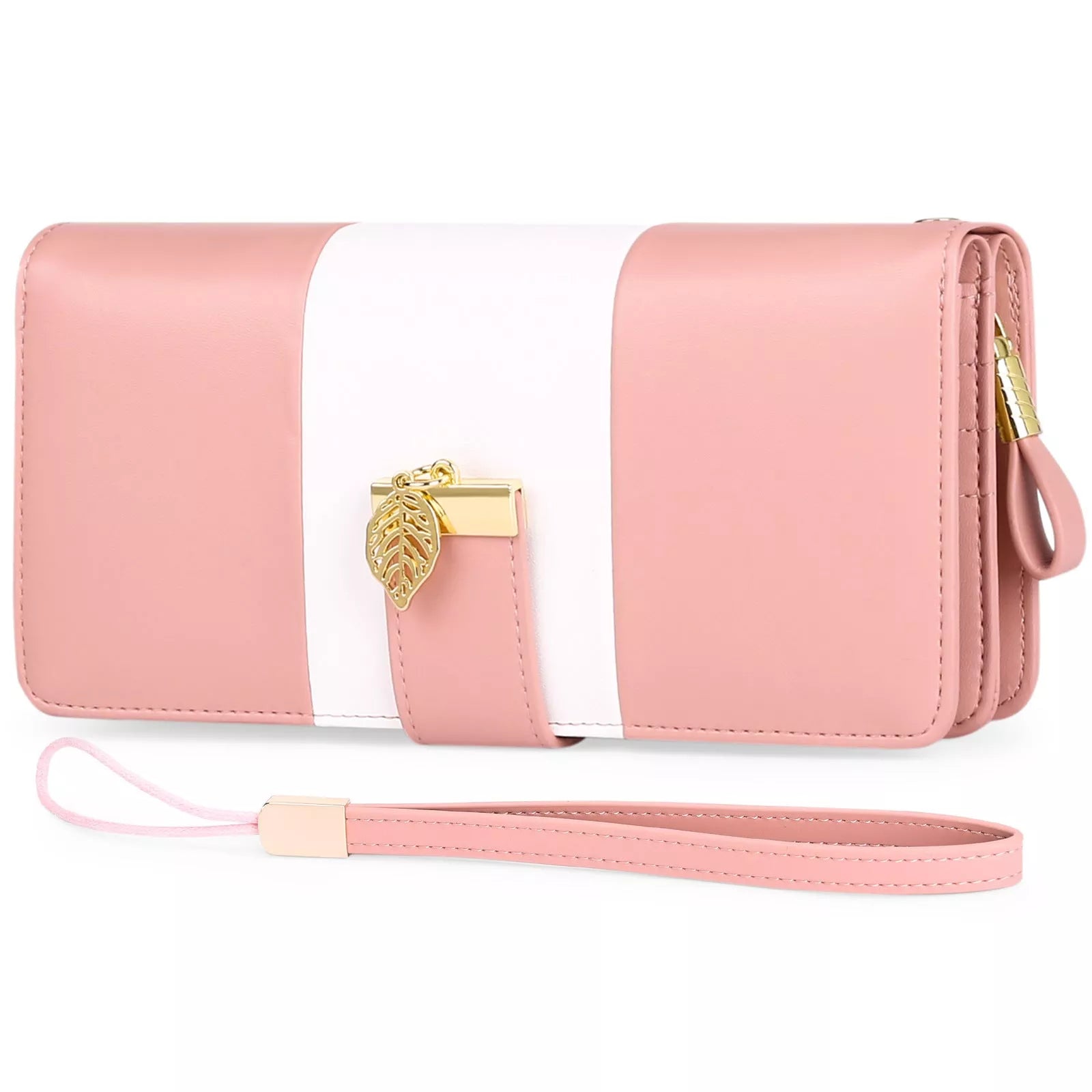 Anti-theft PU leather handbag with lock closure in various colors