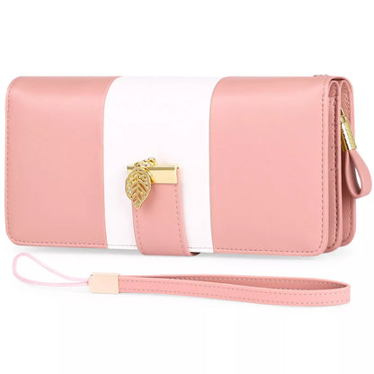 Anti-theft PU leather handbag with lock closure in various colors