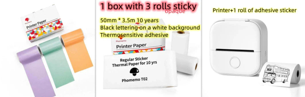 Portable Thermal Label Printer with Bluetooth Connectivity for Home, Office, and Small Business Organization