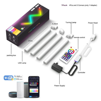 RGB splicing remote control light strip with 30 LED beads per metre for TV background illumination