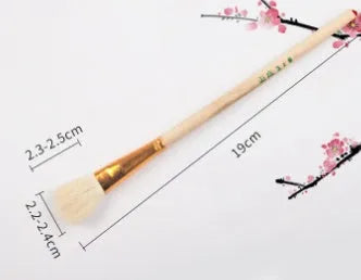 Wool brush painting pen with soft head for ceramic tracing and painting