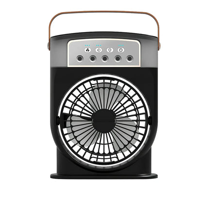 White 5-hole USB humidifier with compact design and adjustable speed controls for room moisture