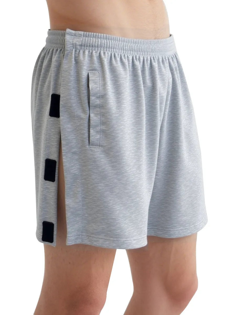 Men's fracture underwear shorts with Velcro waist and leg fastening, polyester, available in four colours and sizes S to 2XL.