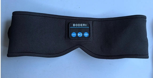 Dual Ear Stereo Music Blackout Hood in black, designed for noise reduction and clear audio