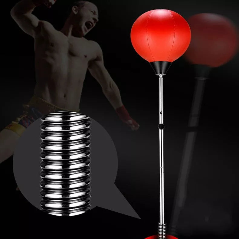 Home Reaction Trainer Boxing Speed Ball in Red Black and Black for adult fitness training