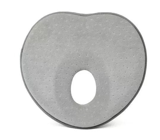 Newborn anti-roll pillow in heart shape for flat head prevention, 21*19*3cm