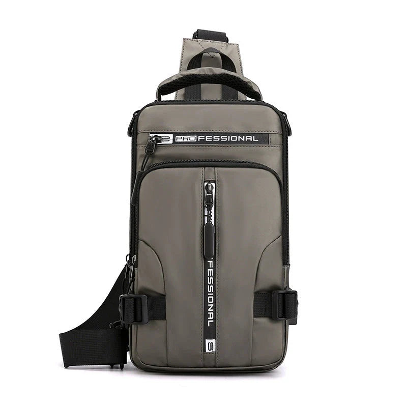 Versatile Crossbody Bag for Men with Multifunctional Design, Nylon Construction, and Dedicated Interior Pockets