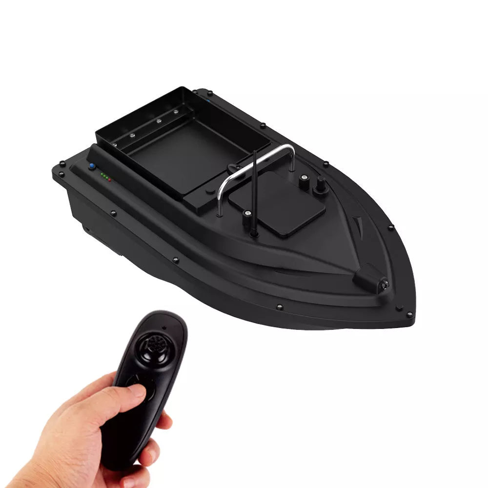 GPS Intelligent Remote Control Boat with remote control and accessories on water