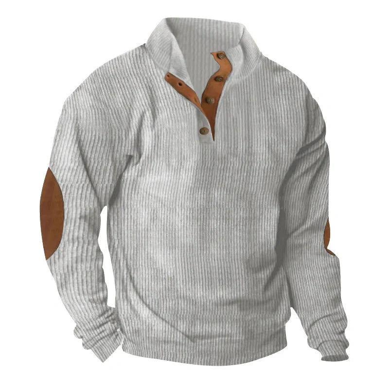 Comfy Corduroy Stand Collar Sweater in various colors for stylish and comfortable wear