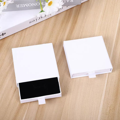 Drawer jewelry box for necklace and bracelet storage in various colors and sizes