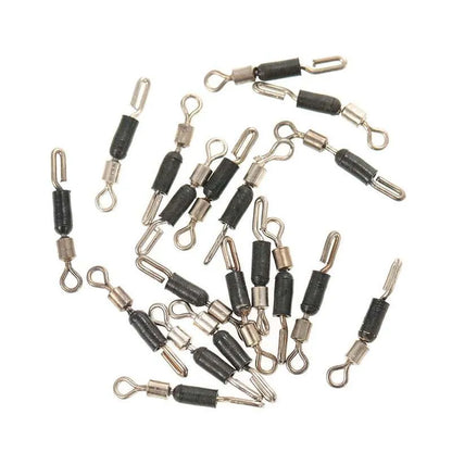 Fishing swivel pin accessory with wire clip in 13mm, 15mm, and 16mm sizes