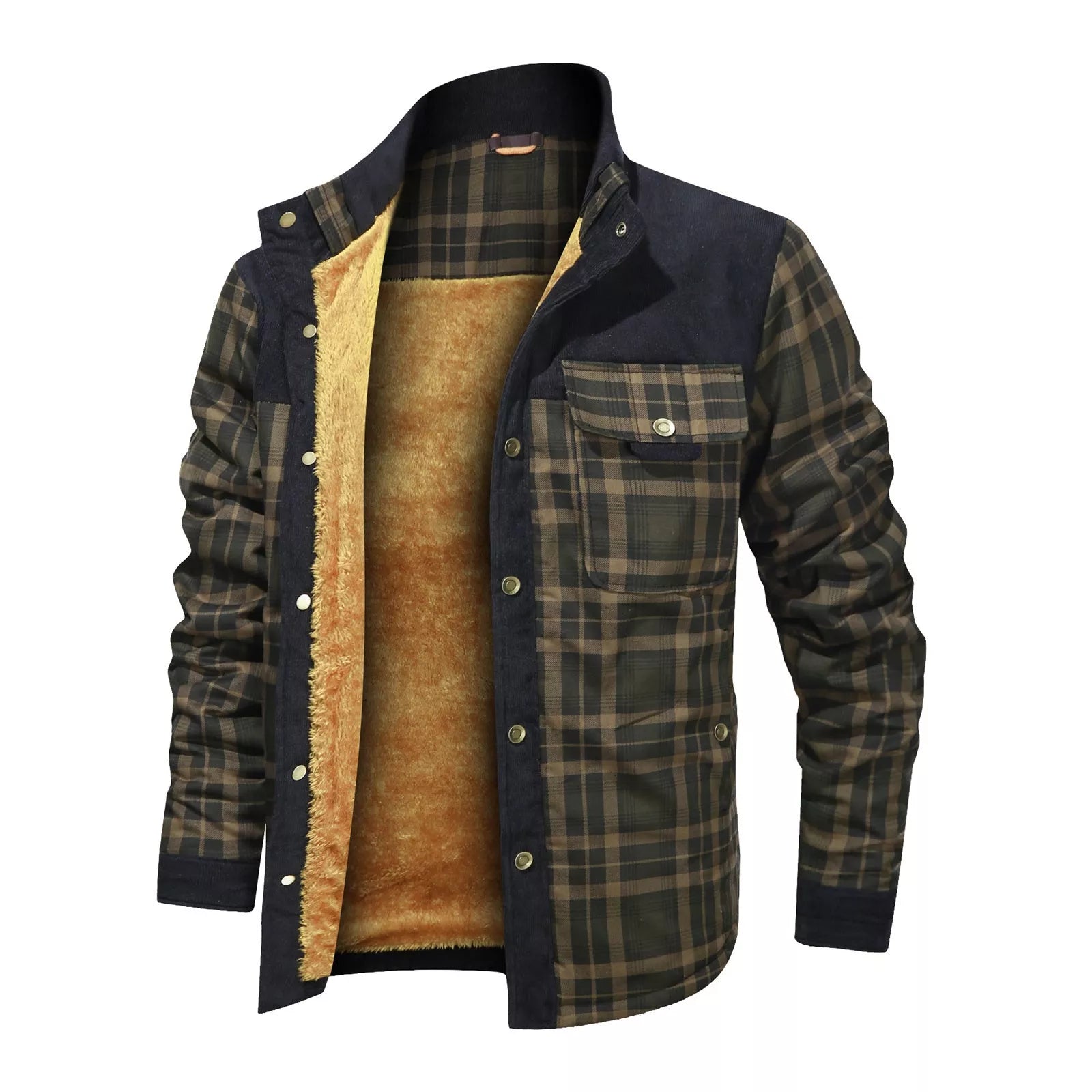 Men's cotton casual coat jacket for autumn and winter in various patterns