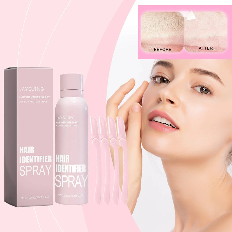 Hhomeenjoy Dermaplaning Hair Removal Spray for Smooth Facial Skin