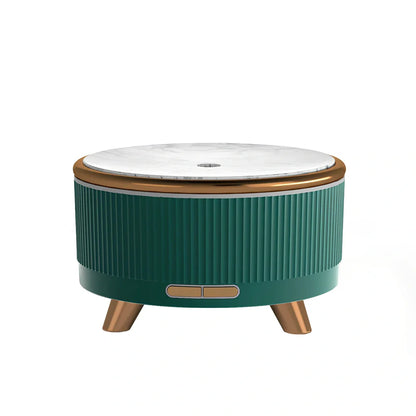 Cylindrical black USB bedroom humidifier with 500ml tank and timer for 10-20 sqm coverage