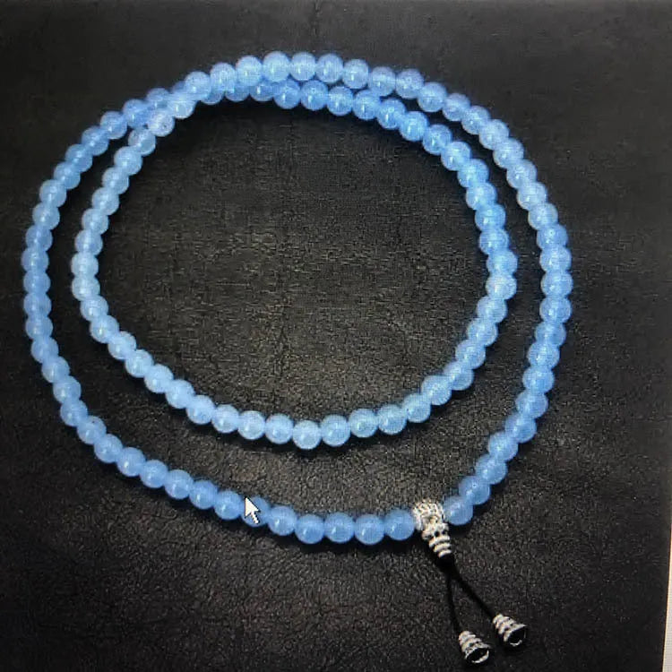 Handcrafted natural stone bracelet with alloy volcano white turquoise charm in a simple design.
