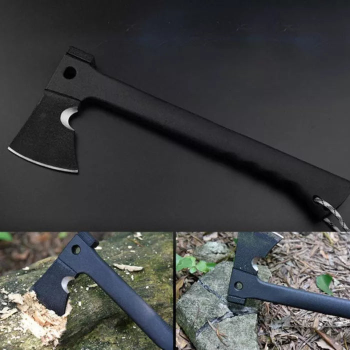 Multifunctional Outdoor Survival Axe with stainless steel blade and EDC handle