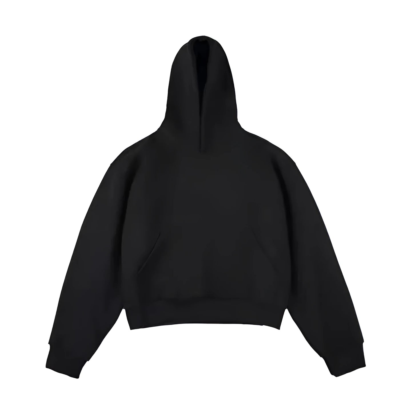 Chinese cotton composite silver fox velvet hooded sweater in street fashion style with a removable hood.