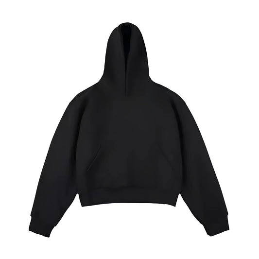 Chinese cotton composite silver fox velvet hooded sweater in street fashion style with a removable hood.