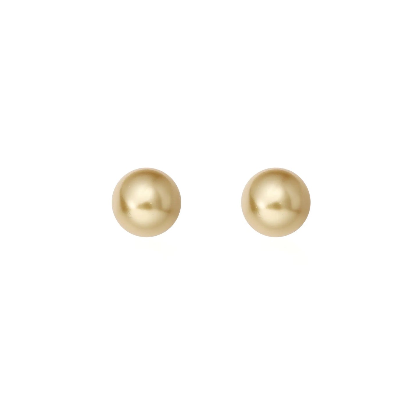 Large pearl stud earrings with geometric retro design and star elements in silver