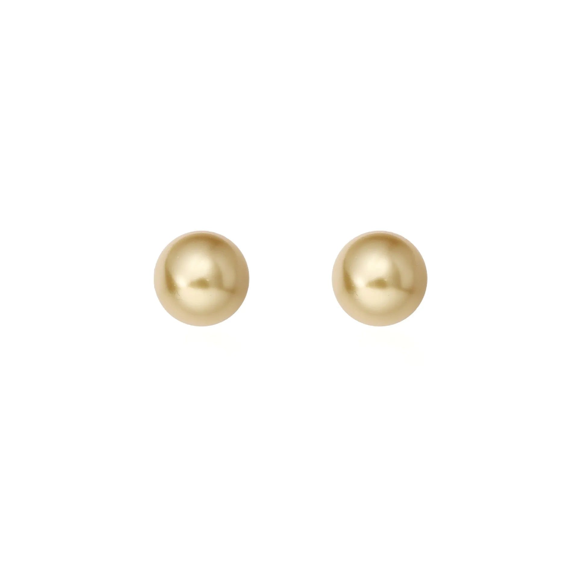 Large pearl stud earrings with geometric retro design and star elements in silver