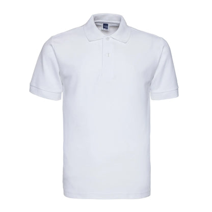 Solid colour short sleeve polo shirt in cotton blend fabric, plus size loose fit for summer wear