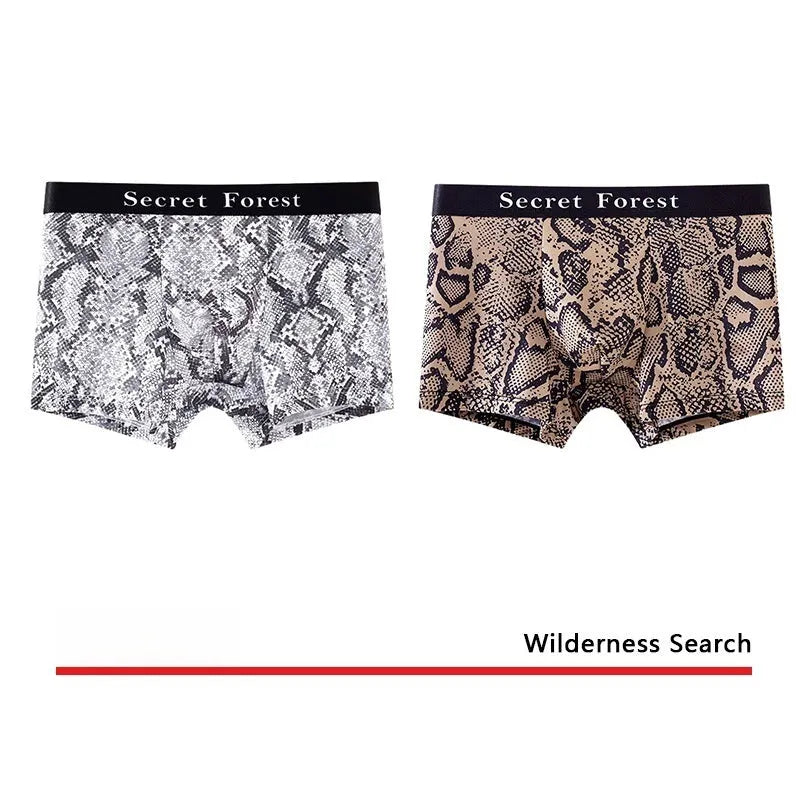 Men's loose fit thin boxer shorts in black, grey, and brown colour options.