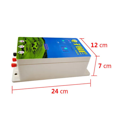 Pasture electronic host high-voltage pulse breeding grid fence set with alarm, ear clips, and solar panel option for livestock security