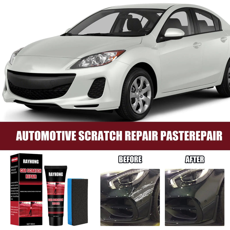 Car scratch removal repair wax for paint surface scratch maintenance polishing repair lacquer wax in 60ml set with scratch repair applicator included for professional and DIY automotive paint restoration