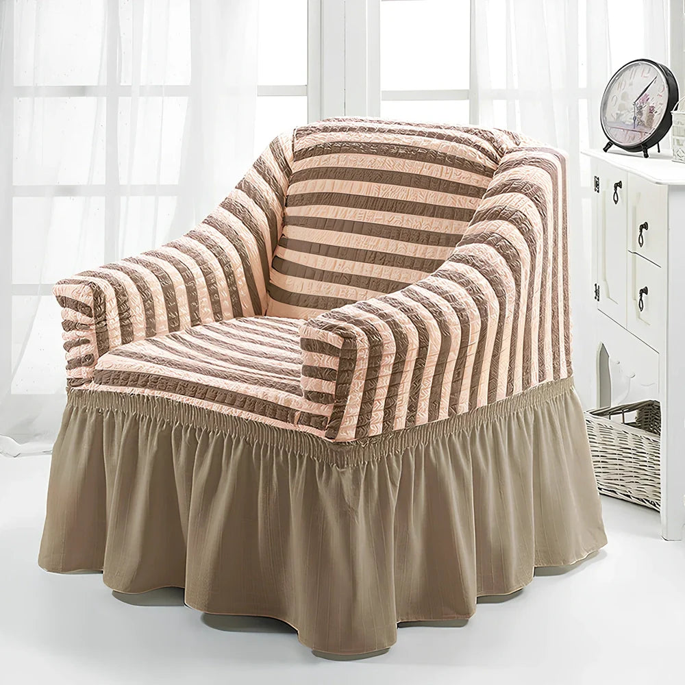 Branbird American single sofa cover with skirt design on 90-140cm furniture