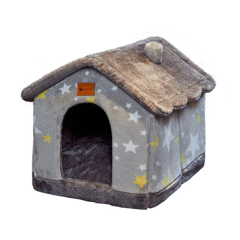 A cozy and comfortable pet bed with a self-warming fabric, durable non-slip base, and removable machine-washable cover