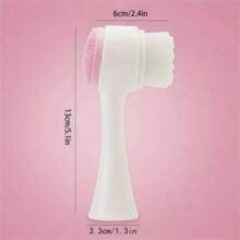 Pet Paw Brush for Dogs and Cats made from easy-clean nylon with gentle grooming and massage bristles measuring 13.5cm x 3.5cm x 4cm in blue or pink for at-home pet grooming supplies