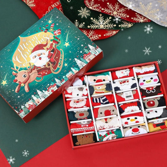 Mini resin Christmas sock decoration from blind box, showing detailed knitted texture and festive colours