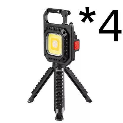 Multifunctional mini keychain light with 30W power and tools