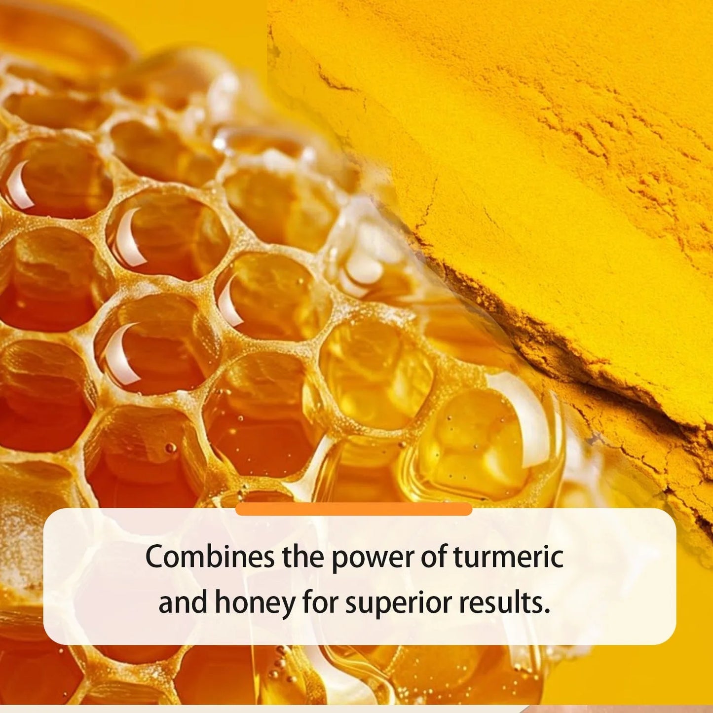 30ml glass bottle of Turmeric Honey Essential Oil with neutral white label