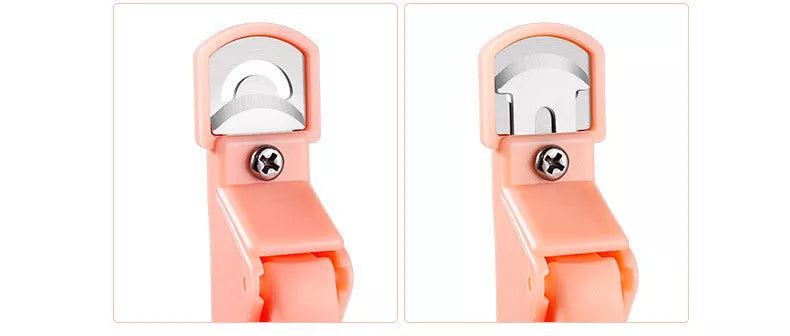 U-shaped DIY French nail clipper with stainless steel blades for precise trimming