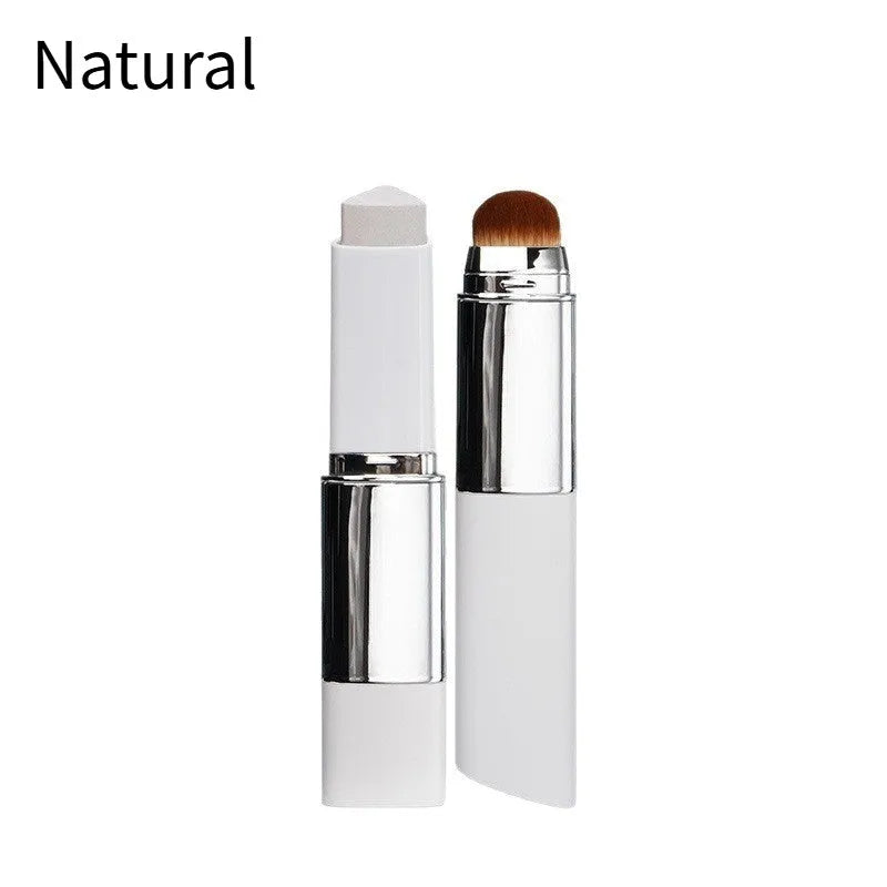 Blanc Cover Cream Stick V foundation brush with removable brush head in light colour